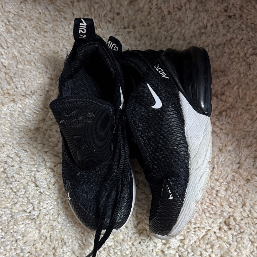 Nike Kids Black and White Air Max Sneakers